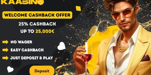 KAASINO Casino - £2,500 Welcome Package