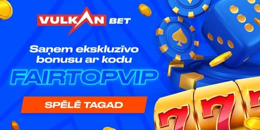 VULKAN BET – Welcome package 1500€ + 250 FS