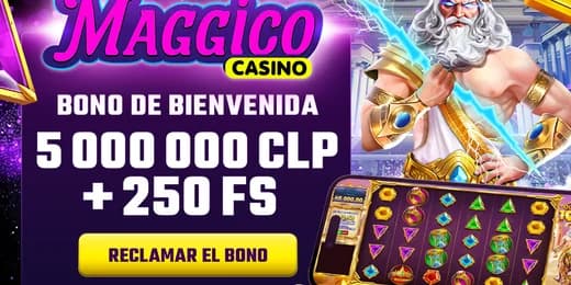 MAGGICO – ¡Bono de bienvenida $5.000.000 + 250 giros gratis!